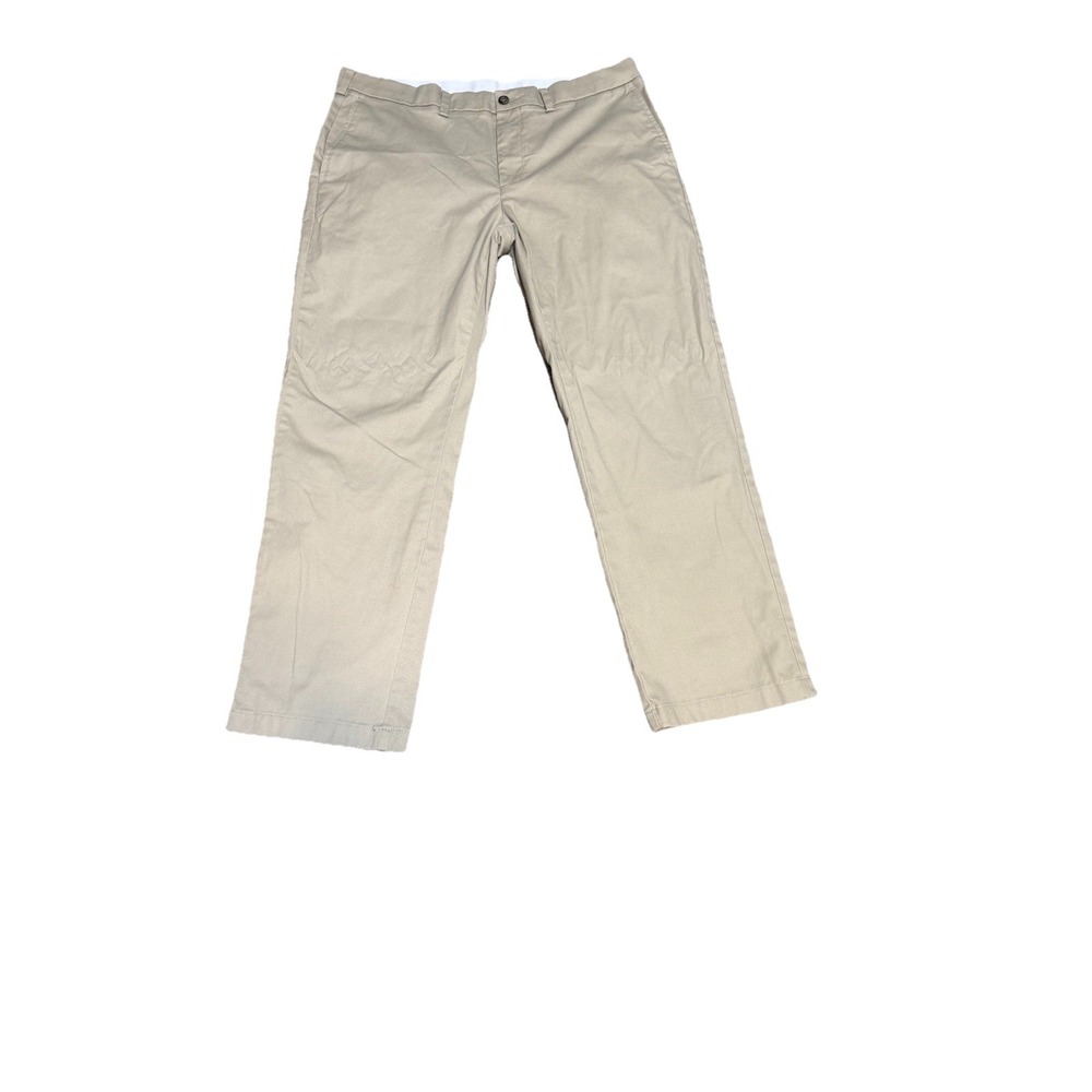 George Pants Mens 38 X 30 Khaki Flat Front Pants